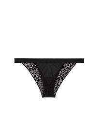 Трусики Victoria Secret Viry Sexy Black Lace String bikini