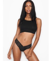 Трусики Victoria's Secret Dream Angels Black Lace Thong panty