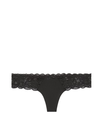 Трусики Victoria's Secret Dream Angels Black Lace Thong panty