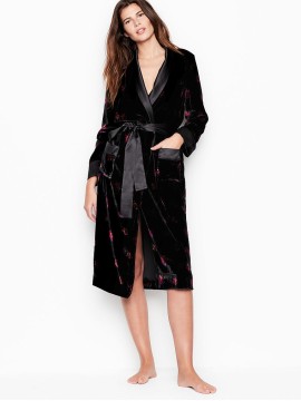 Халат Victoria's Secret Floral print Lux Robe