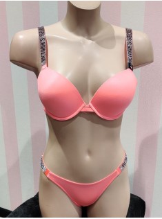 Комплект білизни Victoria's Secret Very Sexy Neon Pink Push-up Bra set