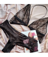 Комплект білизни Victoria's Secret Very Sexy Black Lace