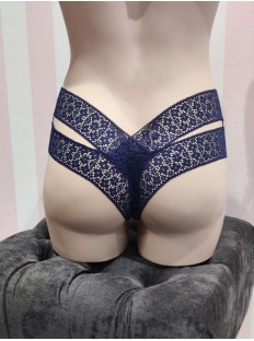 Трусики чіки Victoria's Secret Very Sexy Deep Blue Lace