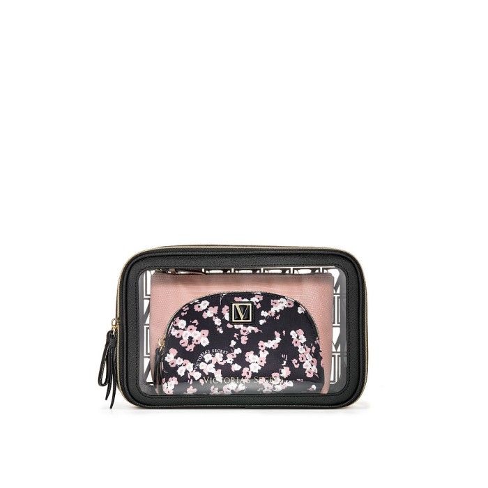 3 в 1 косметичка Victoria's Secret Beauty Bag Trio Midnight Rose