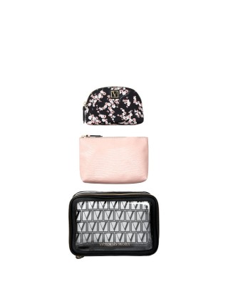 3 в 1 косметичка Victoria's Secret Beauty Bag Trio Midnight Rose