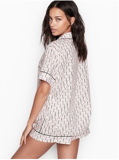 Піжама Victoria's Secret Cotton Short PJ Set LOVE print