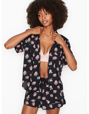 Піжама Victoria's Secret Cotton Short PJ Set Floral print