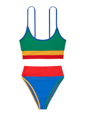 Купальник BEACH RIOT Retro Rainbow