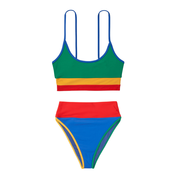 Купальник BEACH RIOT Retro Rainbow