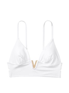 Купальник Виктория Сикрет V-hardware White Bralette & Brazilian panty