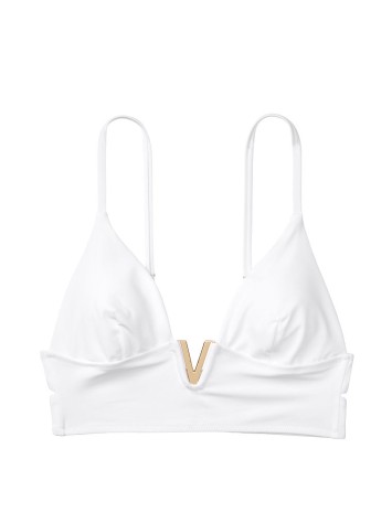 Купальник Вікторія Сікрет V-hardware White Bralette & Brazilian panty
