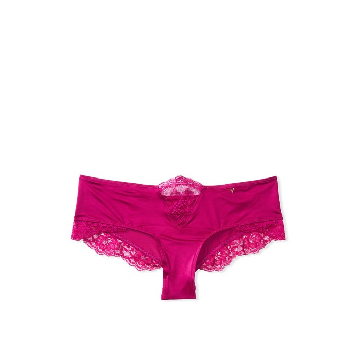 Трусики чики Victoria's Secret Very Sexy Lace Cheeky Panty Fuchsia
