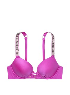 Купальник Вікторія Сікрет з подвійним пушапом Shine Strap SWIM Bikini panty Fuchsia