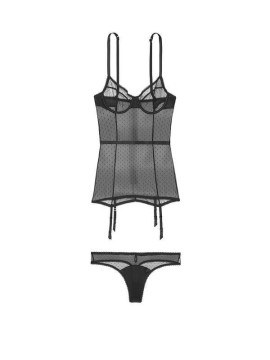 Боді Victoria's Secret Very Sexy Black Lace Babydoll