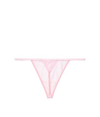 Трусики стрінги Victoria's Secret Cotton V-string Thong panty stripes