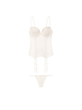 Боді Victoria's Secret Very Sexy White Lace Babydoll