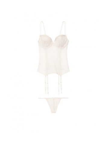 Боді Victoria's Secret Very Sexy White Lace Babydoll