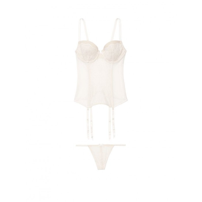Боді Victoria's Secret Very Sexy White Lace Babydoll