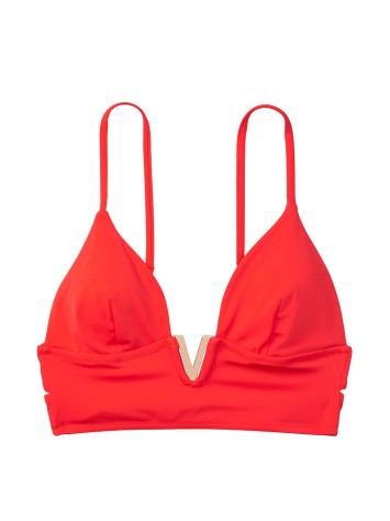 Купальник Вікторія Сікрет V-hardware Red Bralette & Brazilian panty