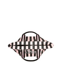 Пляжна сумка Victoria's Secret Pink Stripes VS logo