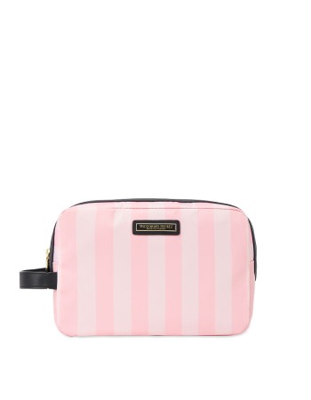 Середня косметичка Victoria's Secret Beauty Glam bag Signature stripe