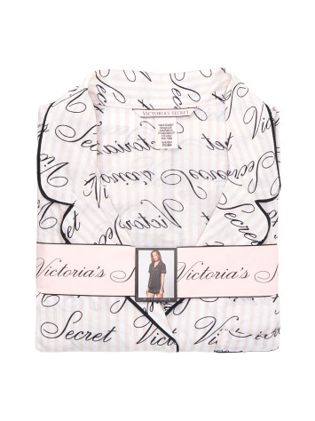 Піжама Victoria's Secret Cotton Short PJ Set logo VS