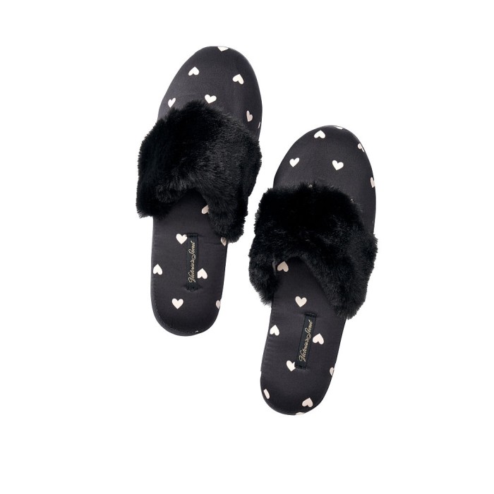 Домашні капці Victoria's Secret Slippers Hearts print