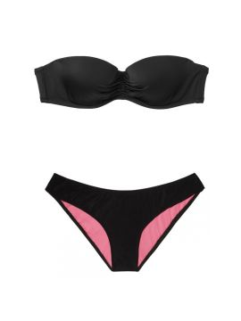 Купальник бандо Victoria's Secret Push-up Black