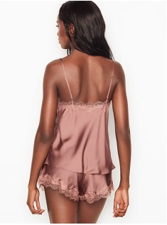 Піжама Victoria's Secret Satin Cami PJ Set Milk Chocolate
