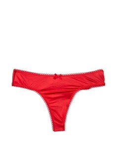 Трусики VS Lipstick Micro &amp; Satin Bow Thong Panty