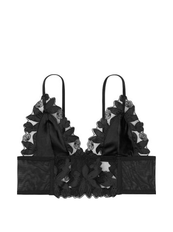 Бюстье Victoria's Secret Unlined Floral Embroidered Long Line Bralette
