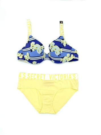 Комплект білизни Вікторія Сікрет Logo Bra T-shirt