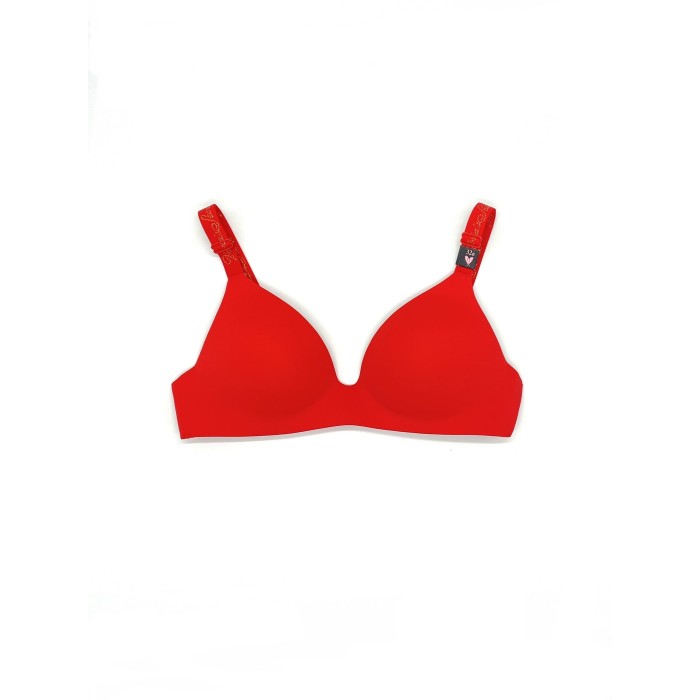 Бюстгальтер VS Logo Bra t-shirt LIGHTLY LINED WIRELESS red