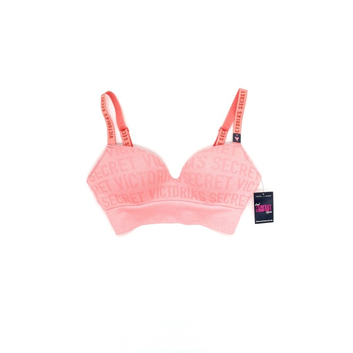 Бюстгальтер Victoria's Secret Bralette Logo Bra Neon pink