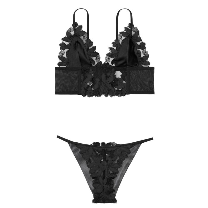 Комплект білизни Victoria's Secret Luxe Lingerie Floral Embroidered