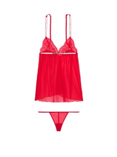 Пеньюар Victoria’s Secret Very Sexy Shine Strap Babydoll Lipstick