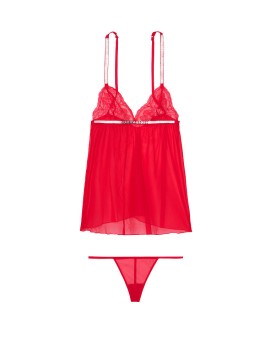 Пеньюар Victoria's Secret Very Sexy Shine Strap Babydoll Lipstick