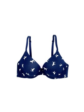 Бюстгальтер Victoria's Secret Pink push-up full coverage blue Bra