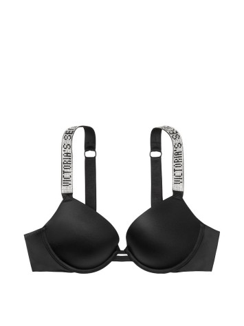 Бюстгальтер Victoria's Secret Embellished Strap Push-up Bra Black