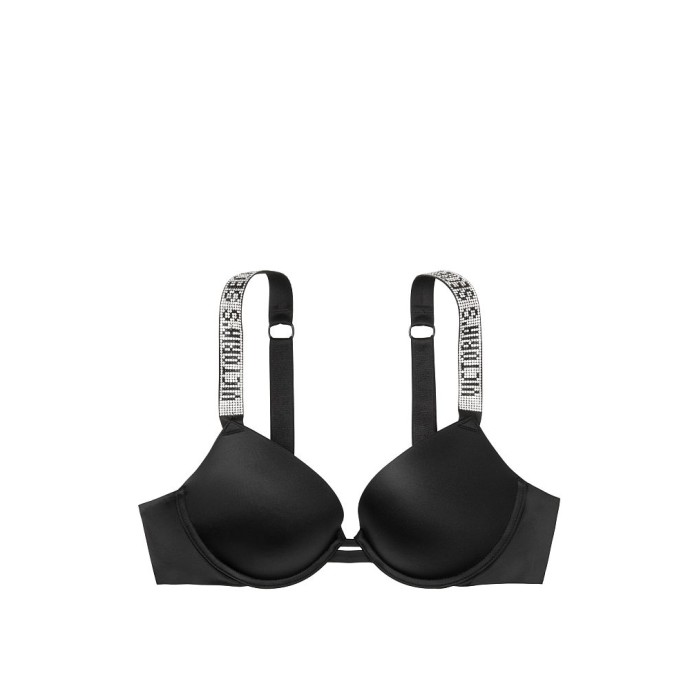 Бюстгальтер Victoria’s Secret Embellished Strap Push-up Bra Black