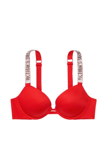 Бюстгальтер Victoria's Secret Embellished Strap Push-up Bra Lipstick