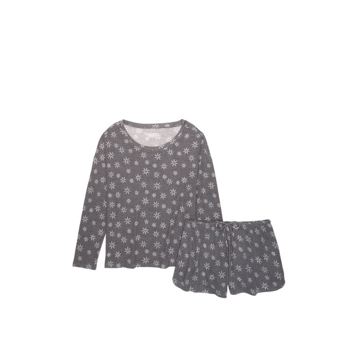 Піжама Victoria's Secret Cozy Short PJ Set stars print