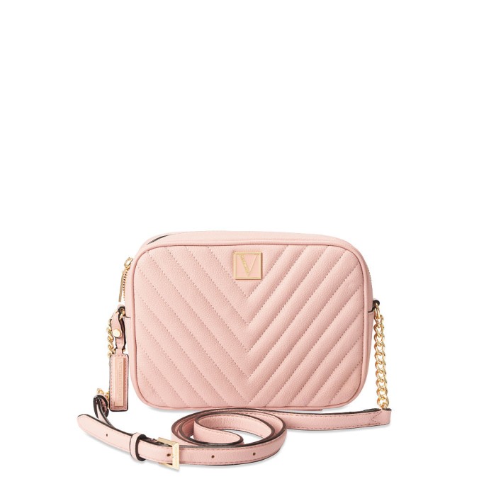 Сумка Виктория Сикрет The Victoria Top Zip crossbody Orchid blush