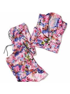Сатинова піжама VS &amp; Mary Katranzou Satin Long Pj Set Signature Stripe