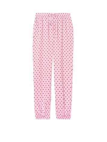 Піжама Victoria's Secret Satin Cami Pj Set Rose &amp; Black dot
