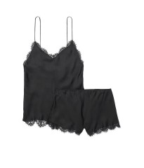 Пижама VS Cami Short PJ Set Black Lace