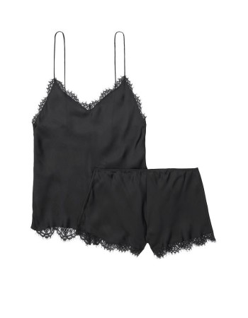 Пижама VS Cami Short PJ Set Black Lace