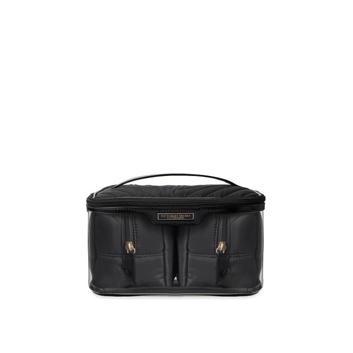 3 в 1 набір косметичок Victoria's Secret Getaway Glam Black Lily Bag