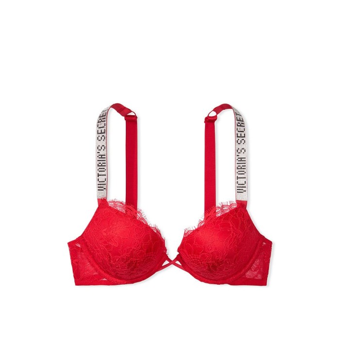 Червоний бюстгальтер Вікторія Сікрет Very Sexy Bombshell Add-2-cups Push-up Bra