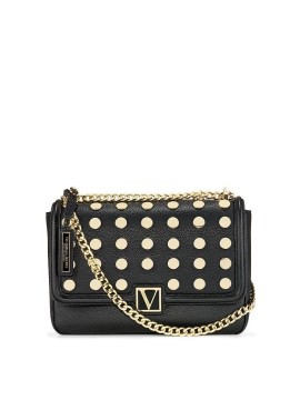 Крос-боді Вікторія Сікрет Medium Shoulder Bag Black with Gold dot